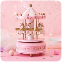Carousel Music Box Movement Clockwork Creative Girlfriend Music Box Birthday Gift Rotating Crystal Ball Girls