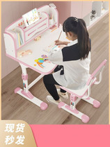Table foldable lifting first grade writing table and chairs for childrens simple foldable lifting desk writing job