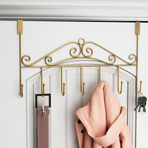 European-style door rear coat rack dormitory door storage nail-free household bag rack clothes adhesive hook