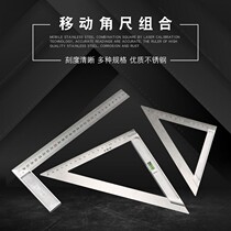 Hot-selling thickening angle ruler 90 degree stainless steel decoration L-type ruler wide seat tooling woodworking straight angle ruler