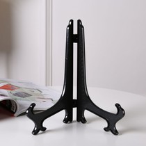 Plastic photo frame setting table photo album clock porcelain plate bracket plate display shelf ornaments crafts base