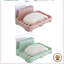 New soap shelf soap box hanging on the wall in the paste can be placed in the wall without punching suction cup drain