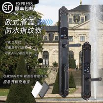 Villa door Courtyard door Waterproof fingerprint lock Outdoor European double door password lock Overlord lock body smart lock