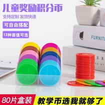 Chip coins plastic points coins games primary school students music coins kindergartens learning coins school coins