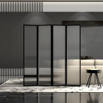 Nordic light luxury Changhong glass screen simple modern living room bedroom decoration folding metal porch partition