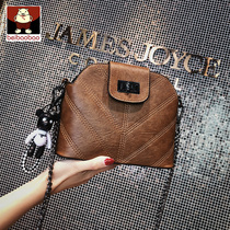 Advanced Sensation Pouch Pack Women 2022 New Tide Fashion 100 Lap Single Shoulder Sloped Satchel Texture Chain Shells Bag Bursting