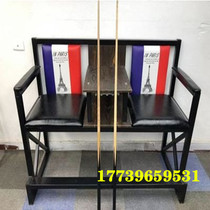 Billiard Table Sofa Seat Ballroom Club View Ball Chair Chair Chair Leather Tea Table Accessories Style Flagship