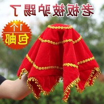 Adult twist northeast Yangko handkerchief dancing two-person turn handkerchief octagonal scarf red dance square dance hand Juan Yangko accessories