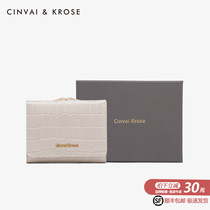 Small ck flagship store official website wallet female short leather 2021 new multi-function multi-card pocket wallet wallet