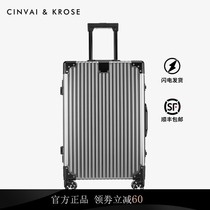 All aluminum magnesium alloy luggage case aluminum frame luggage case female 20 inch universal wheel suitcase male 24 password boarding box