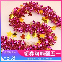 Wedding decoration supplies color strips hair strips flower birthday decoration festival June 1 festival ribbon decoration Christmas party
