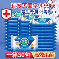 Disinfecting wipes paper small bag portable 10 packs carry-on student childrens special hygiene sterilization non-alcohol wipes