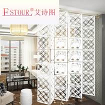Hanging simple screen soft partition curtain living room double facial carvings moving bedroom curtain simple modern Nordic