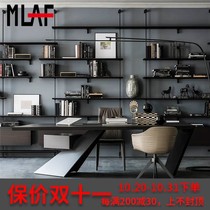 Loft Solid Wood Desk Industry Wind Boss Table Simple Modern Office Computer Table Retro Single Desk
