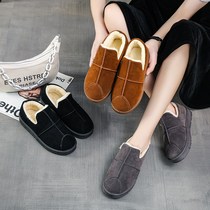 Foreign trade large size 41 yards cotton shoes women winter plus velvet new thickened warm Joker snow boots a pedal manufacturers direct supply