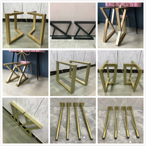 Wrought iron table legs bracket Office desk legs TV cabinet Restaurant bar household table legs Stainless steel table frame Desk wine rack