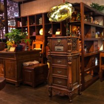 Retro phonograph old-fashioned record player classical record player living room Tea Room big speaker vinyl machine Bluetooth audio