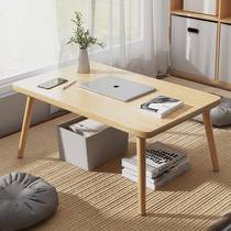 Floating window small table bedroom low table dining table windowsill Japanese tatami small tea table floating window tea table kang table