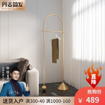Danish JIANFA Nordic ins coat rack floor bedroom home hanger hotel high-end light luxury decoration