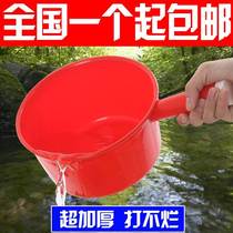 Plastic water ladle water spoon home kitchen large long handle thickened spoon baby shampoo bath scoop water floating water ladle