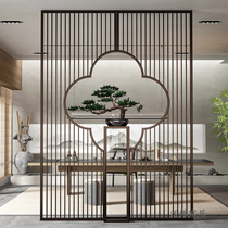 Chinese Wrought iron stainless steel screen partition wall Living room bedroom block home Nordic simple modern entrance
