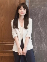 chic small blazer womens spring 2021 new Korean version of a button casual slim fried street suit top tide