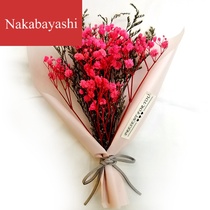 Mini dried flowers bouquet of stars forget me not to take pictures props Valentines Day forever flowers