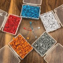(Box of 100 pieces)Color pin Size Safety pin Decorative buckle pin Brooch Paper clip Paper clip