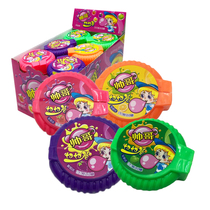 Childhood classic Post-80s nostalgia A roll of bubblegum childrens roll box Bubblegum childrens fun candy snacks