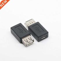 2018 New Black USB 2 0 Type A Female to Micro USB B Female A