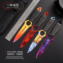 CSGO peripheral Skeleton knife ghost knife diving knife tactical field survival knife high hardness straight knife outdoor knife