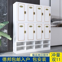 Custom beauty salon locker Wooden staff cabinet locker Yoga gym electronic password lock Hair salon storage