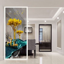Modern Nordic simple art design screen living room simple entrance glass partition decoration home bedroom light luxury