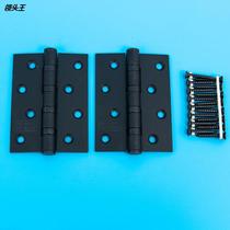 Customized 4*3*3 hinge black bearing mute thickened door hinge stainless steel door loose-leaf door and window custom