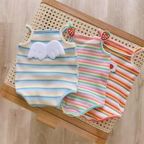 Baby girl hangs haydress 2022 summer new baby candy vest conjunction coat