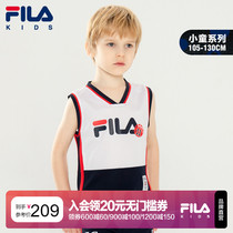 FILA Fila childrens clothing boys vest T-shirt 2021 summer new childrens basketball sports top summer thin section