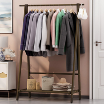 Coat rack Solid Wood Clothes Shelf Floor Bedroom Simple Hangzhu Living Room Household Hanger Bedroom