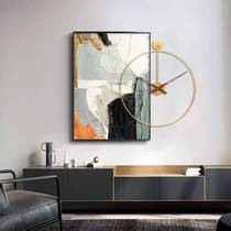 Aoyue modern minimalist restaurant wall decoration painting living room background wall hanging painting art clock abstract porch mural