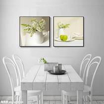 Restaurant decoration painting modern minimalist dining room hanging painting mural kitchen table wall painting wine glass fruit stroke couplet
