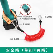 High-altitude tool anti-falling rope operation safety rope protection falling safety rope hanging frame worker hook waist function rotating hook