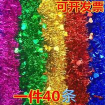 Christmas decoration sequin wool strips teacher wedding room scene layout supplies props West grass pull flower color strips