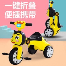 2021 Childrens balance bike with foot pedal multi-function foot pedal tricycle for small children foldable children