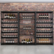 Wine cabinet against the wall commercial restaurant Wall wine rack cabinet wine display rack 2021 new simple Europe light luxury minimalist