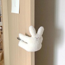 Anti-pinch hand door carmen clip childrens safety door gear silicone closing artifact thickened and widened cute cartoon mute