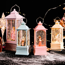Romantic couple rotating dream ballet dancing music box music box to send little girl net celebrity birthday gift night light