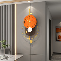 Modern minimalist clock light luxury decoration wall clock living room home fashion restaurant wall watch atmosphere hanging clock wall
