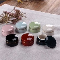 Mini small porcelain jar lipstick Carmine box cosmetics sub-package medicine powder paste square can sealed screw cover flat storage box