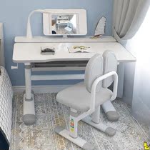 Writing table and chair double learning table childrens desk bookshelf one for boys and girls homework table bedroom primary school students