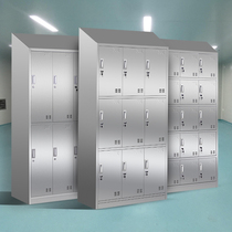 304 inclined top stainless steel locker staff locker dust-free purification workshop slope top garment shoe cabinet