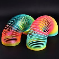 New Childrens stretch stretch Rainbow Circle puzzle classic nostalgic toy Adult large spring Magic Colorful circle gift